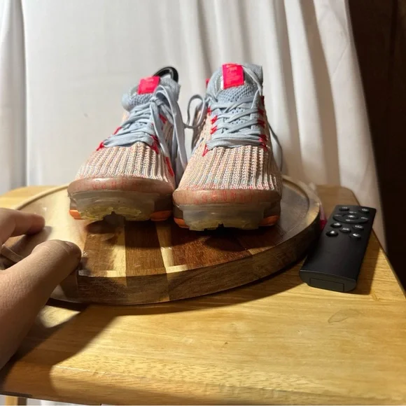 Nike Air Vapormax Flyknit 3 Hydrogen Blue Volt Women Size 7 AJ6910-401) - Picture 4 of 7